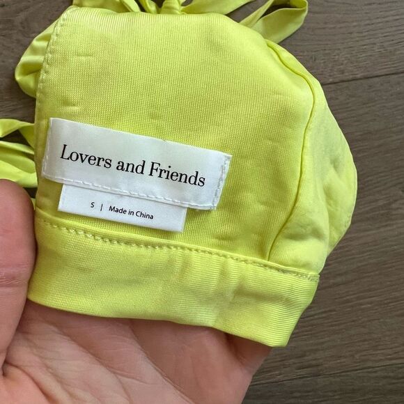 Lovers and Friends Tie Up Top in yellow Size S - Picture 4 of 4